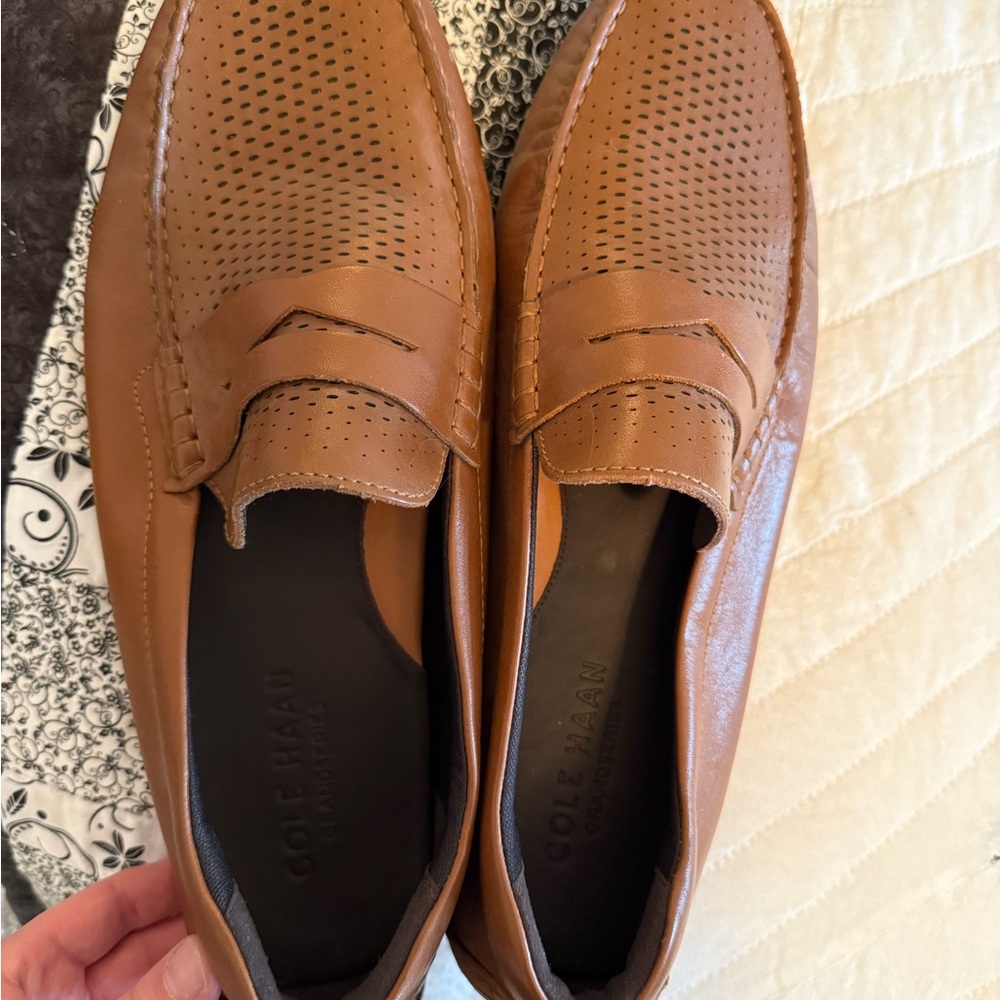 Cole Haan Men's Tan Leather Loafers
